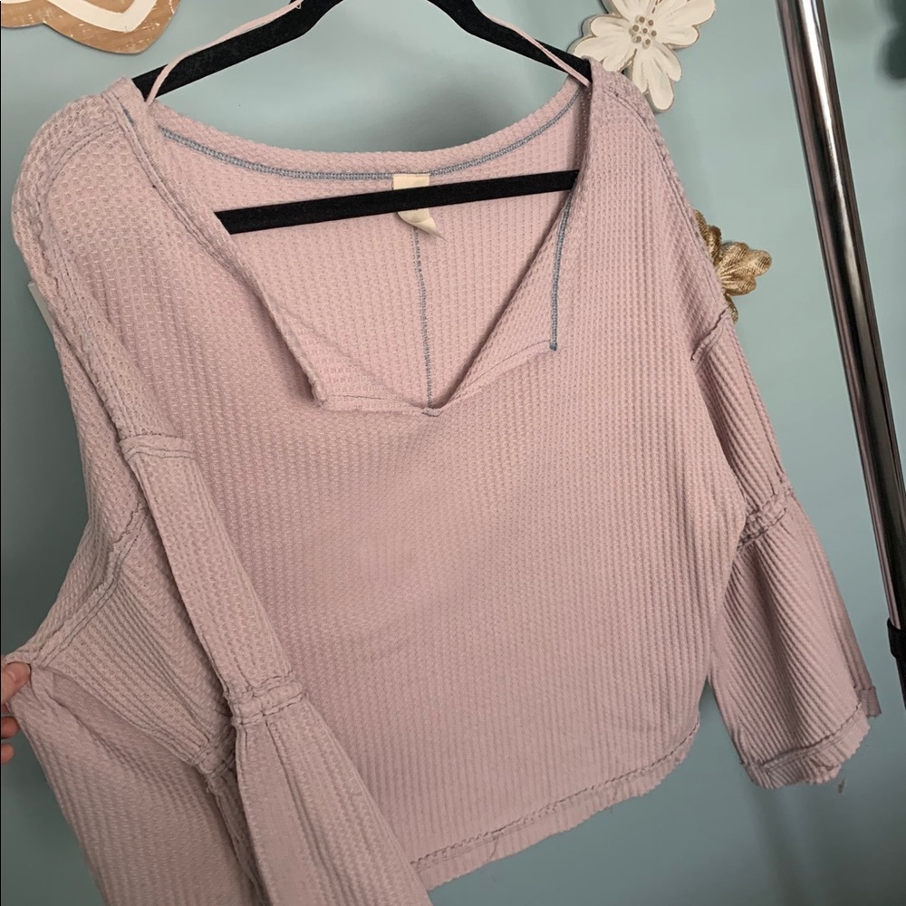 Free People Bell Sleeved Sweater